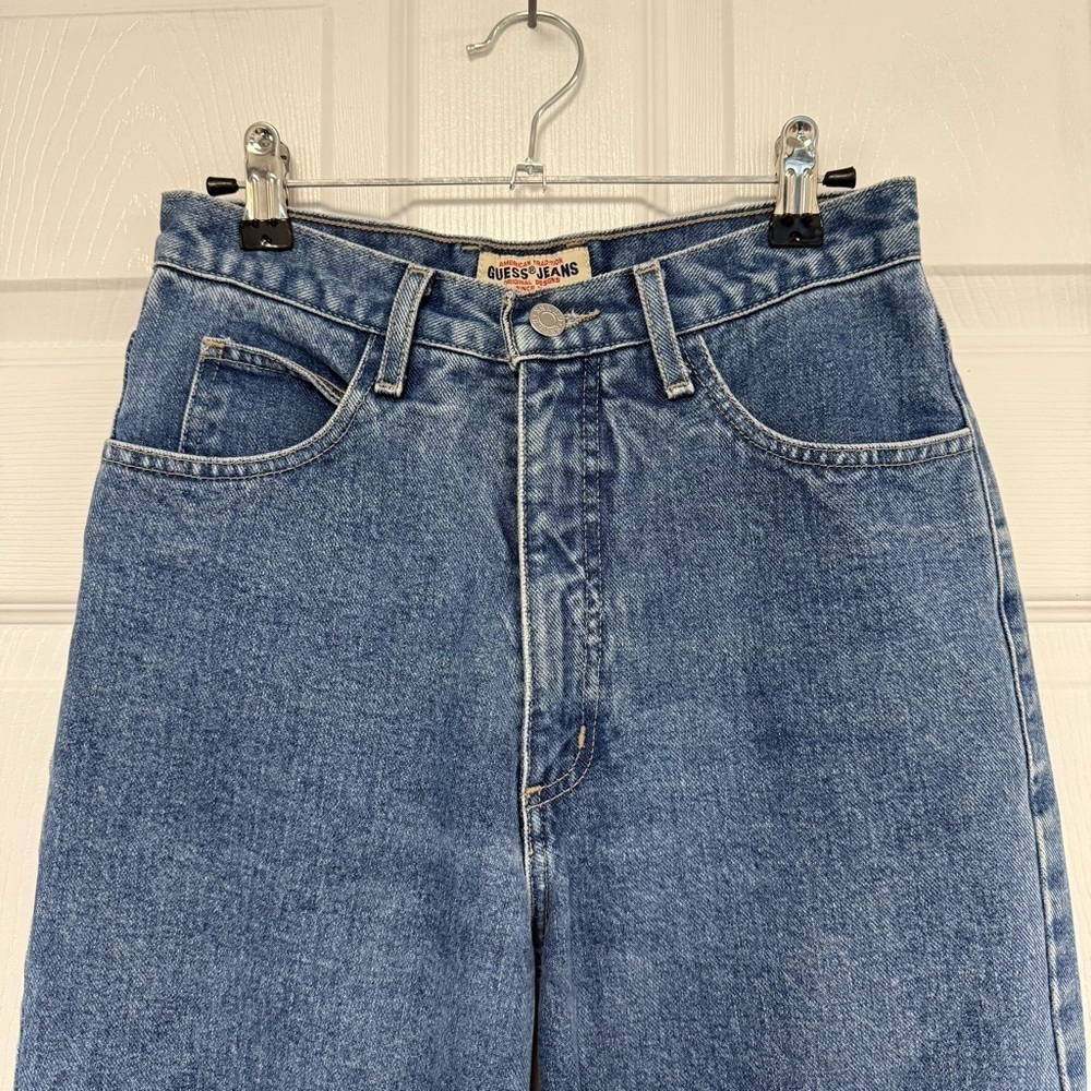 Vintage Guess High Waisted Tapered Jeans Size 29 - Picture 2 of 8